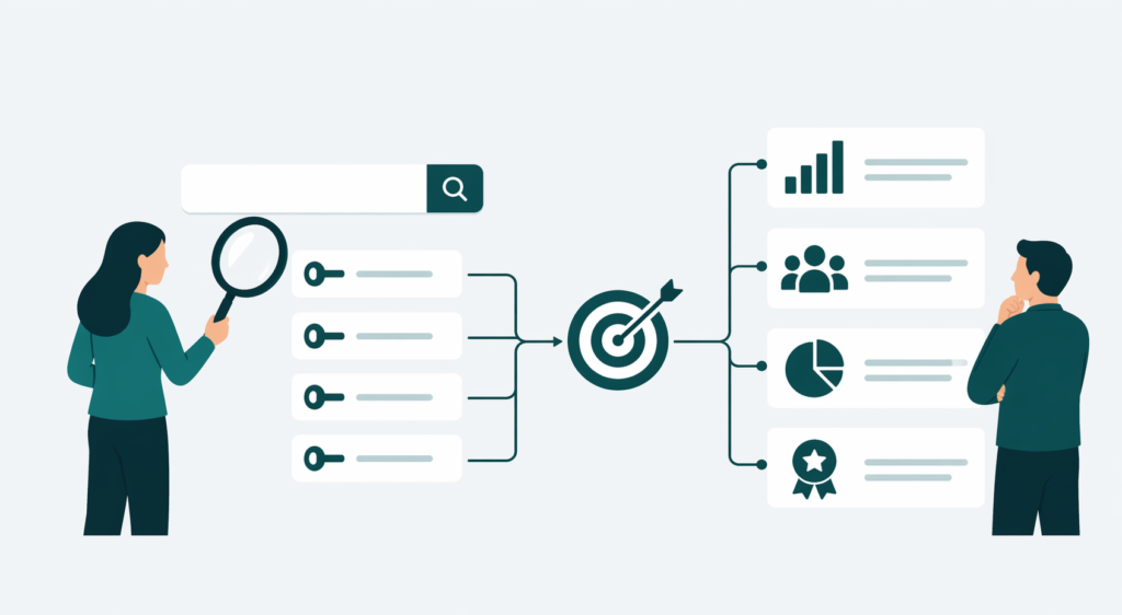 目的・目標達成に貢献するキーワード選定