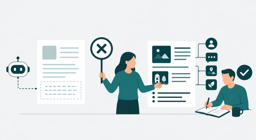 生成AIでできた記事をそのまま使うのはNG