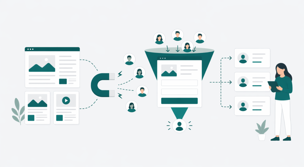 オウンドメディアでリード獲得