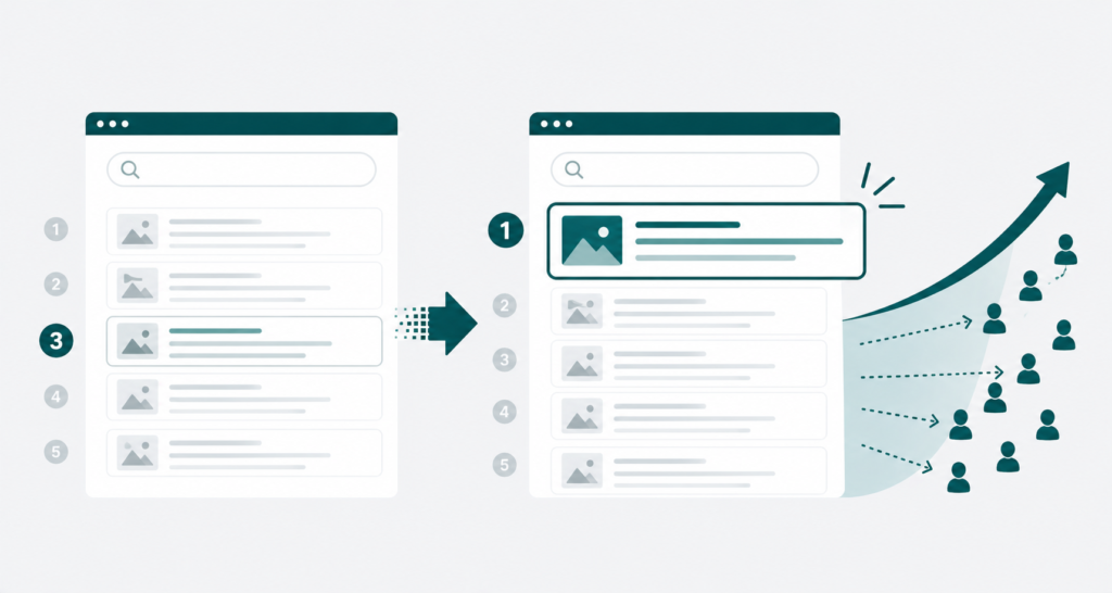 検索結果上の露出を増やすのもLLMOの一環