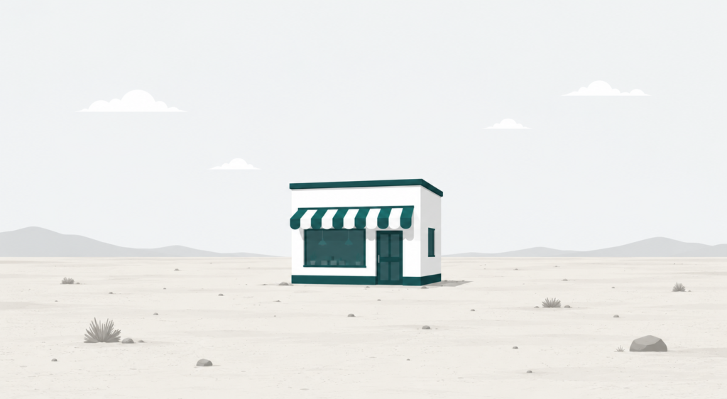 SEOやWEB広告をしないホームページは、誰も通らない砂漠に店舗を出すのと同じ
